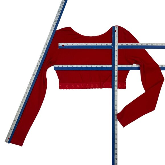 Savage X Fenty Cotton Jersey Sleep Pant & Cotton Jersey Crop Top Set L Pajamas - Picture 5 of 14